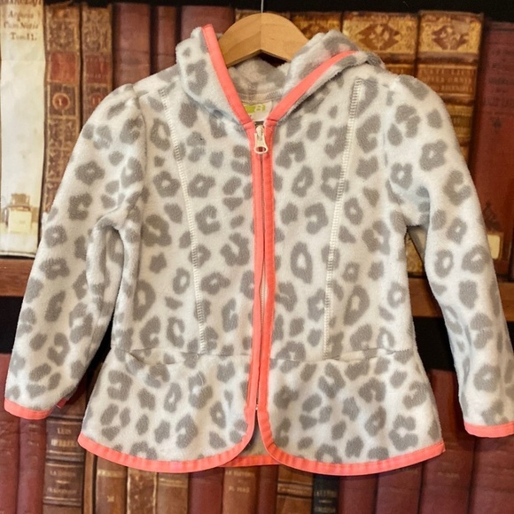 Crazy 8‎ soft fleece animal print hoodie